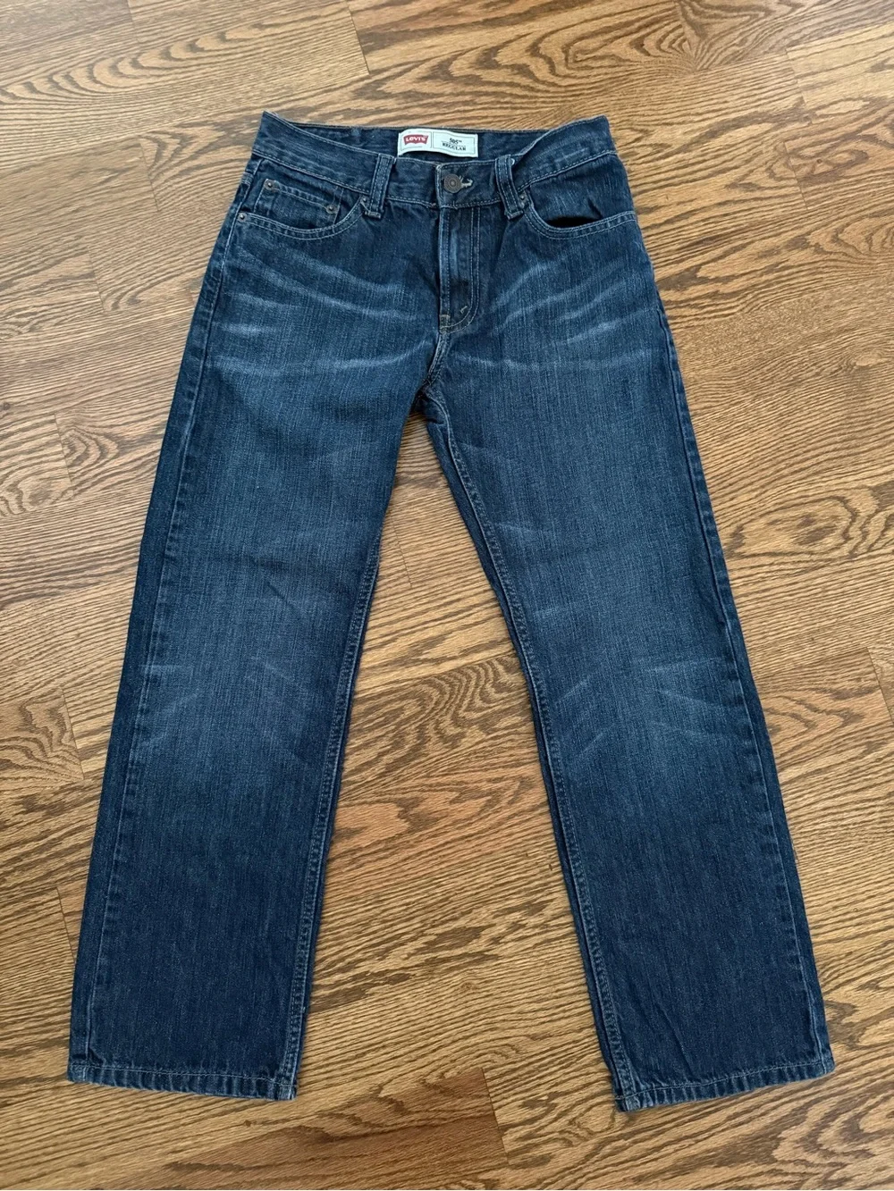Levi's Boys 505 dark wash Straight leg Jeans size 14